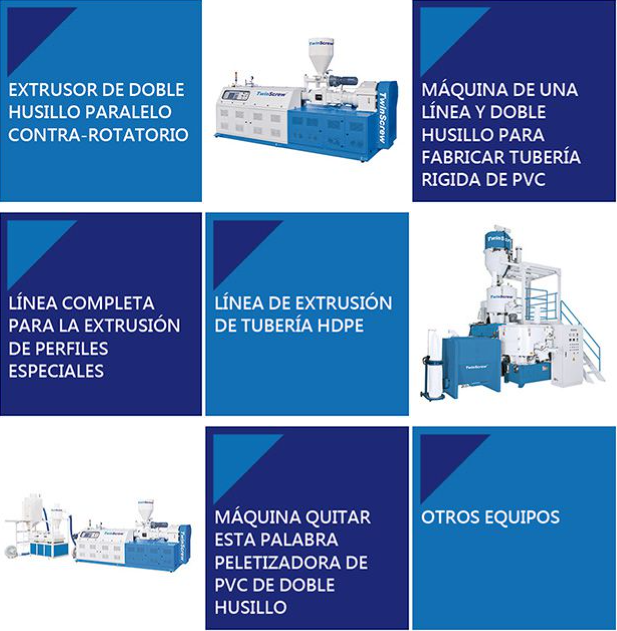 Línea de extrusión de doble tornillo