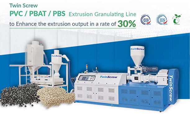 Línea de granulación por extrusión de PVC/PBAT/PBS