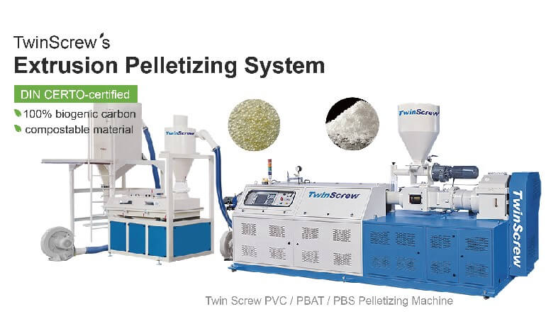 Twin Screw PVC/PBAT/PBS Extrusion Pelletizing System