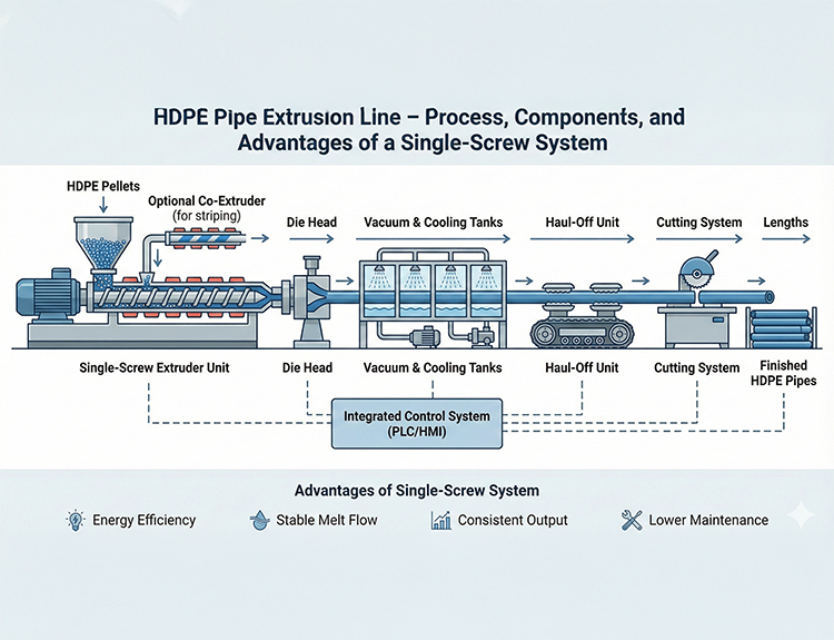 Infrastructure Investment Spurs HDPE and Plastic Pipe Extrusion Machine Demand