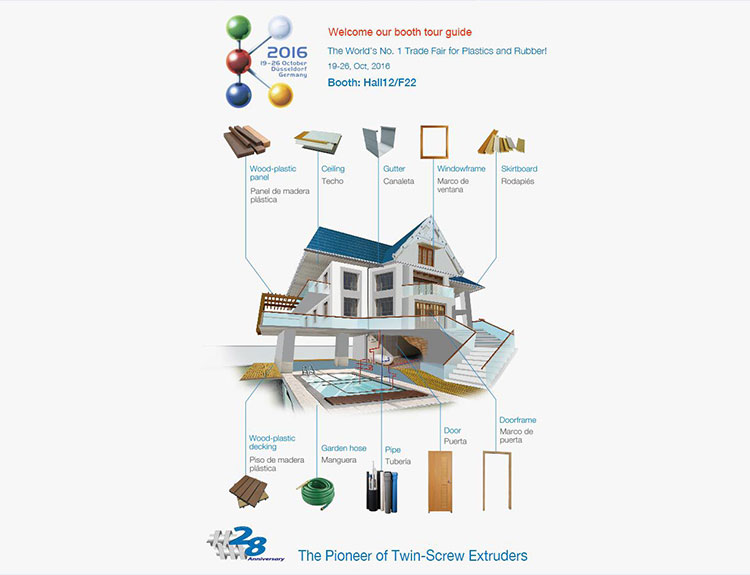 We welcome you to visit us at K 2016