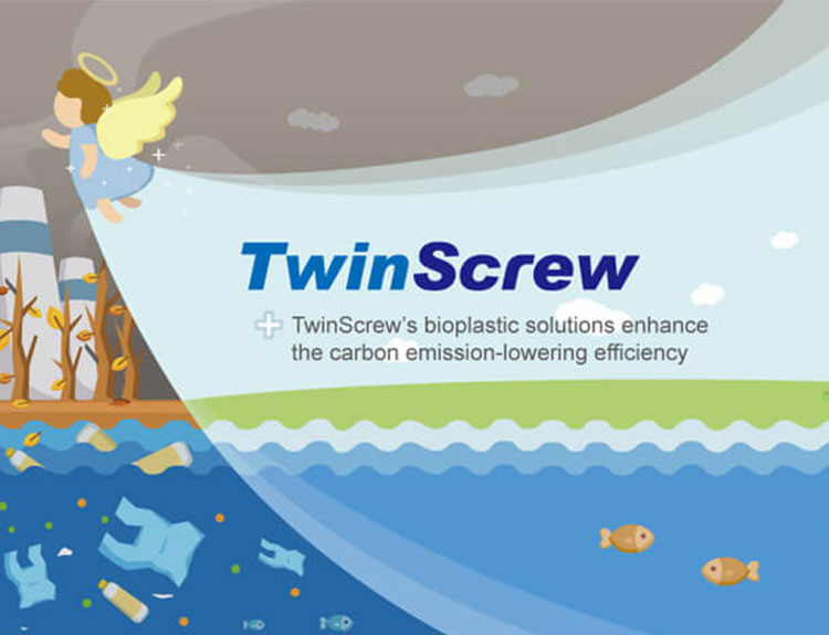 TwinScrew’s Bioplastic Solutions Enhance the Carbon Emission-lowering Efficiency