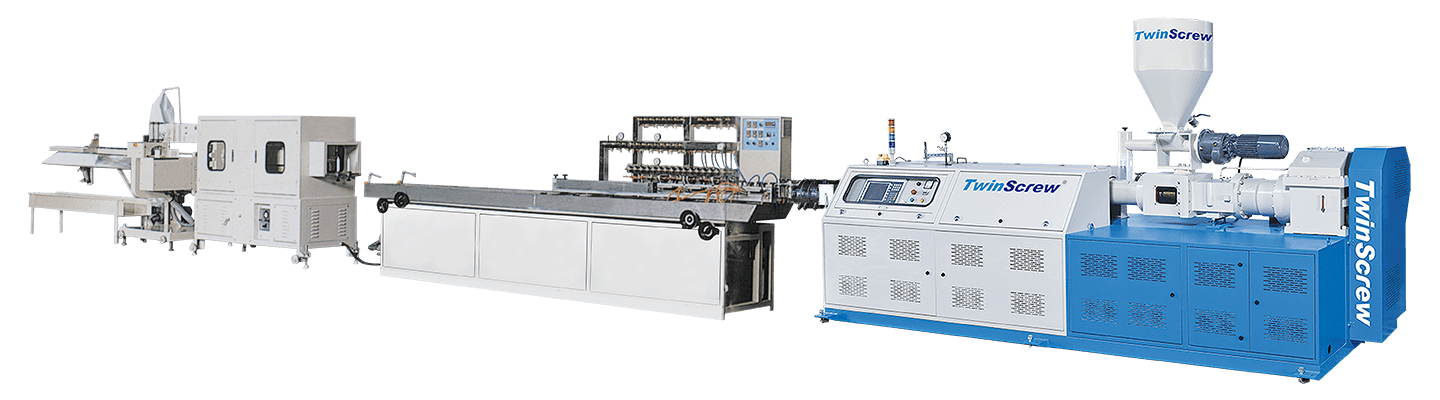 LÍNEA COMPLETA PARA LA EXTRUSIÓN DE PERFILES ESPECIALES