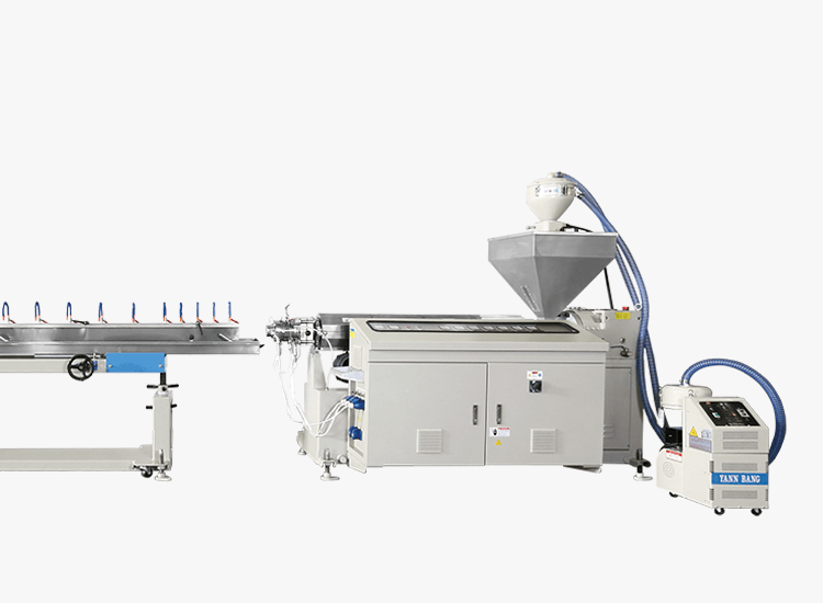 Línea de extrusión de manguera reforzada