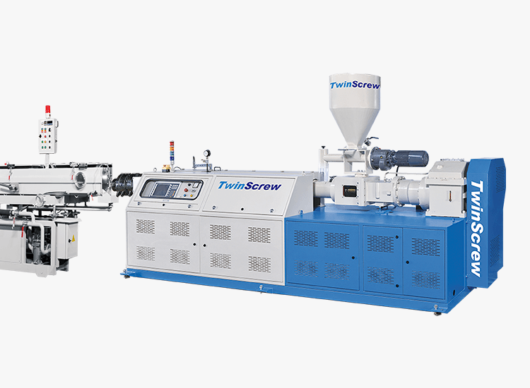 PVC雙螺桿單管押出製管生產設備
