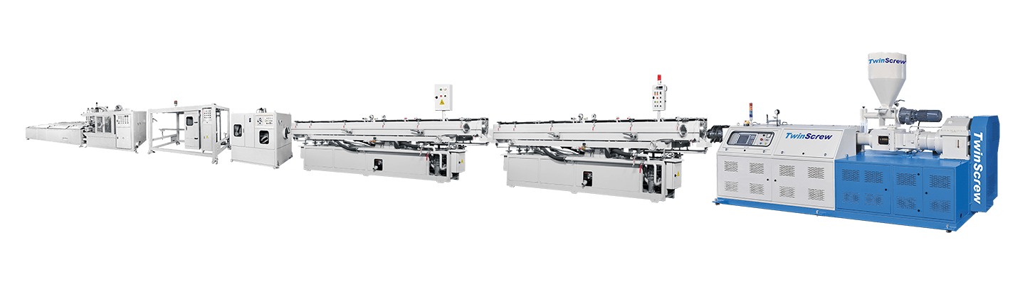 PVC雙螺桿單管押出製管生產設備